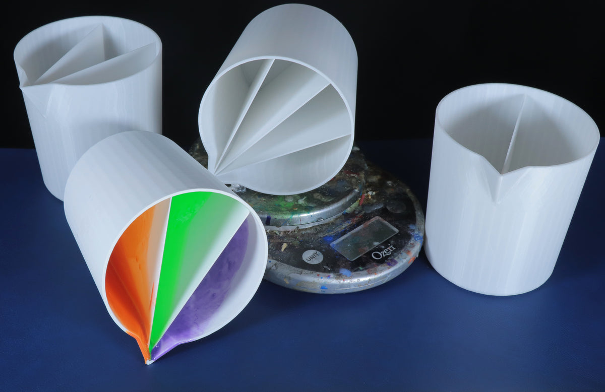 Multi Color Pour Resin Cup