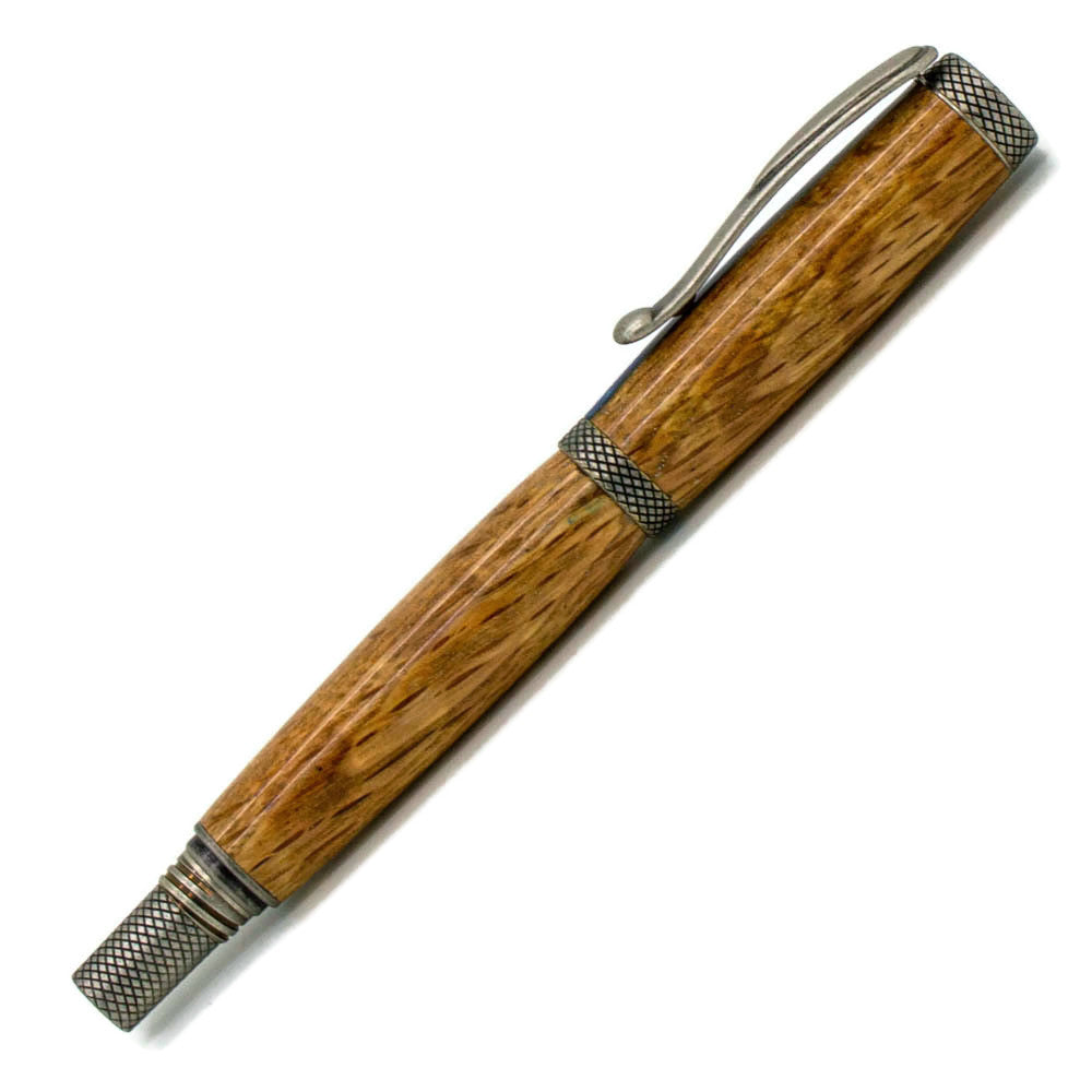 JR Milton Dayacom Antique Silver Rollerball Fountain