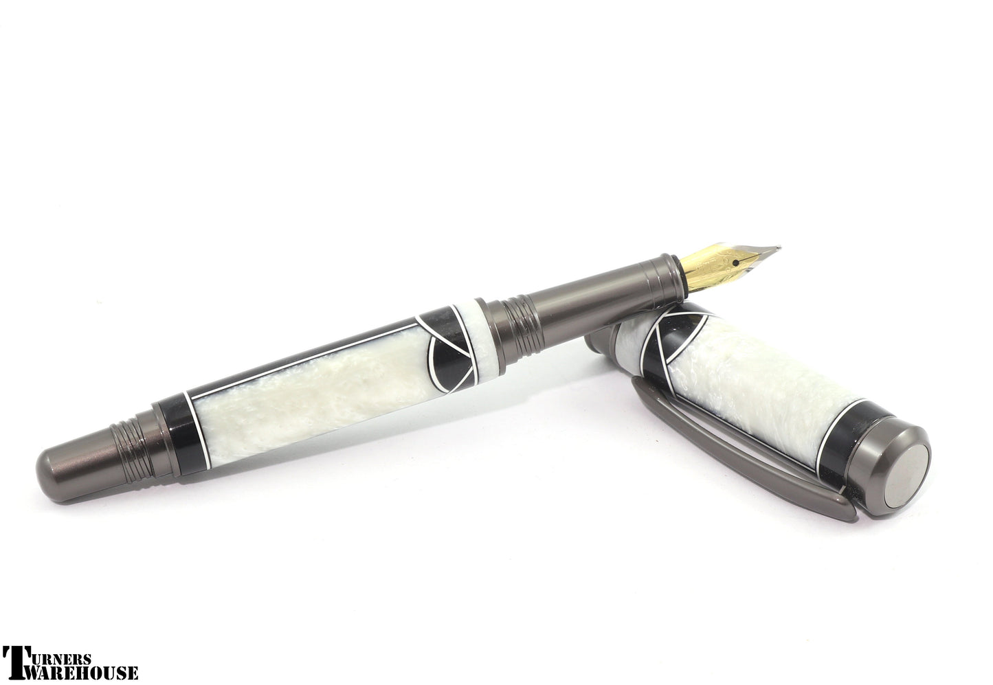 Jr Hamilton Fountain Pen Kit Satin Gun Metal