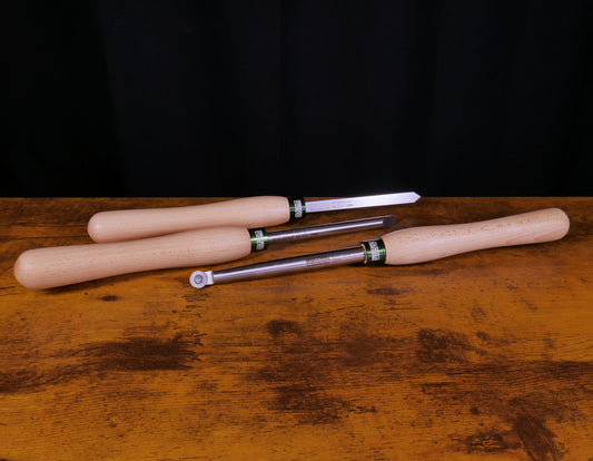 Record Power 3 pc Small Projects Turning Tools Set - 9" ProComfort Handles