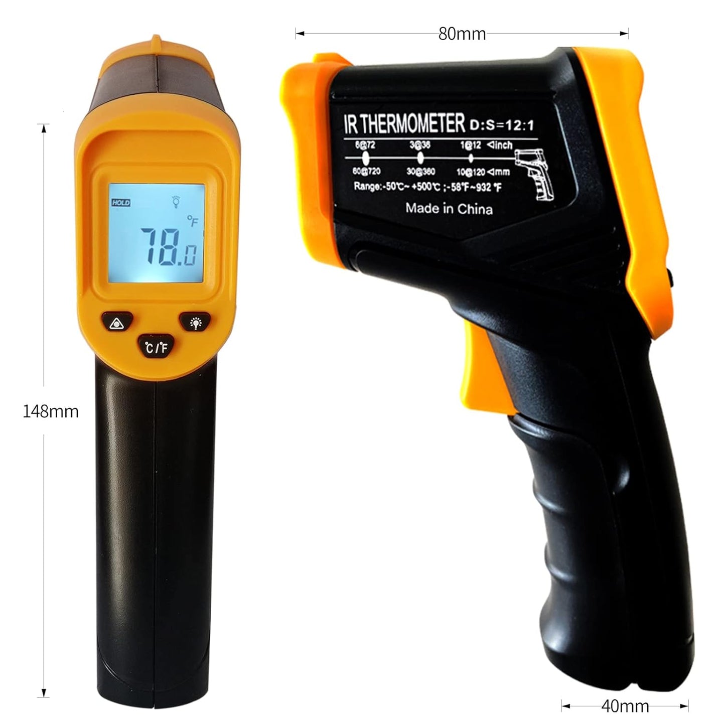 Digital Infrared Thermometer Laser Temperature Gun - Casting Supplies
