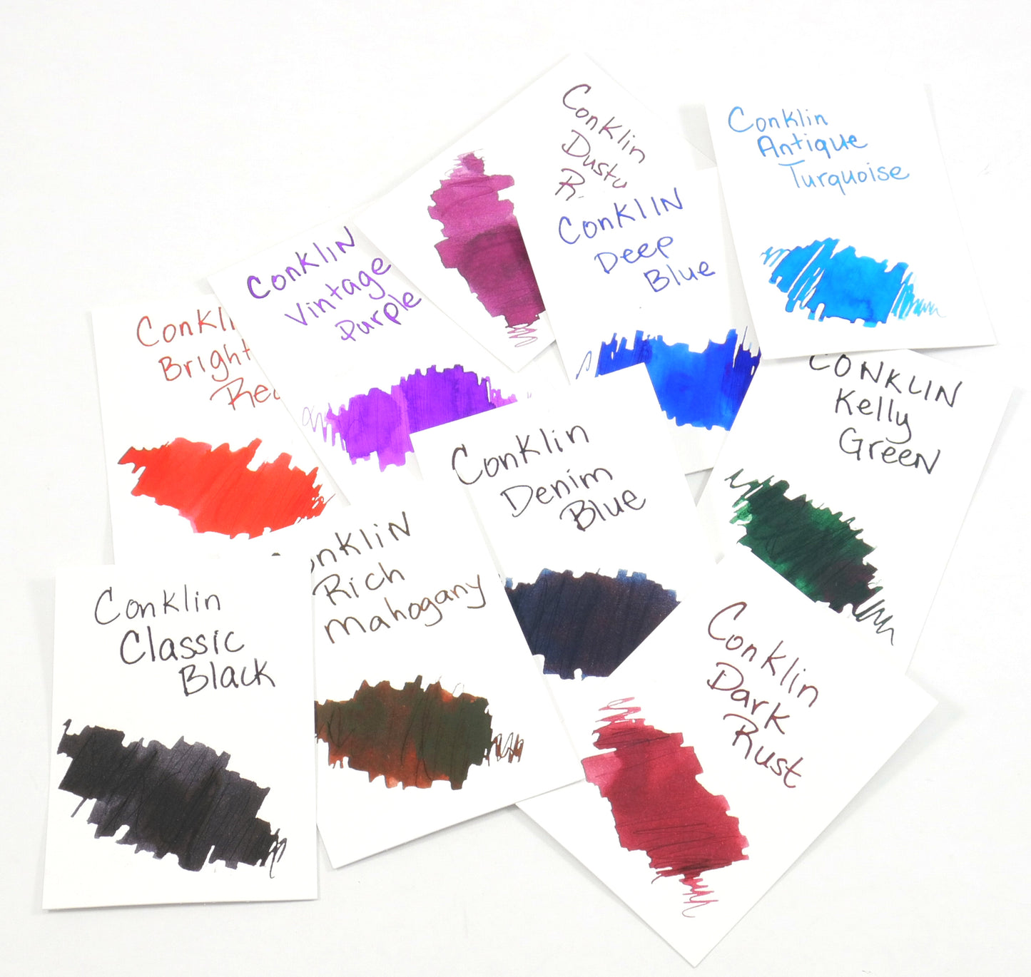 Fountain Ink Samples - Conklin Ink