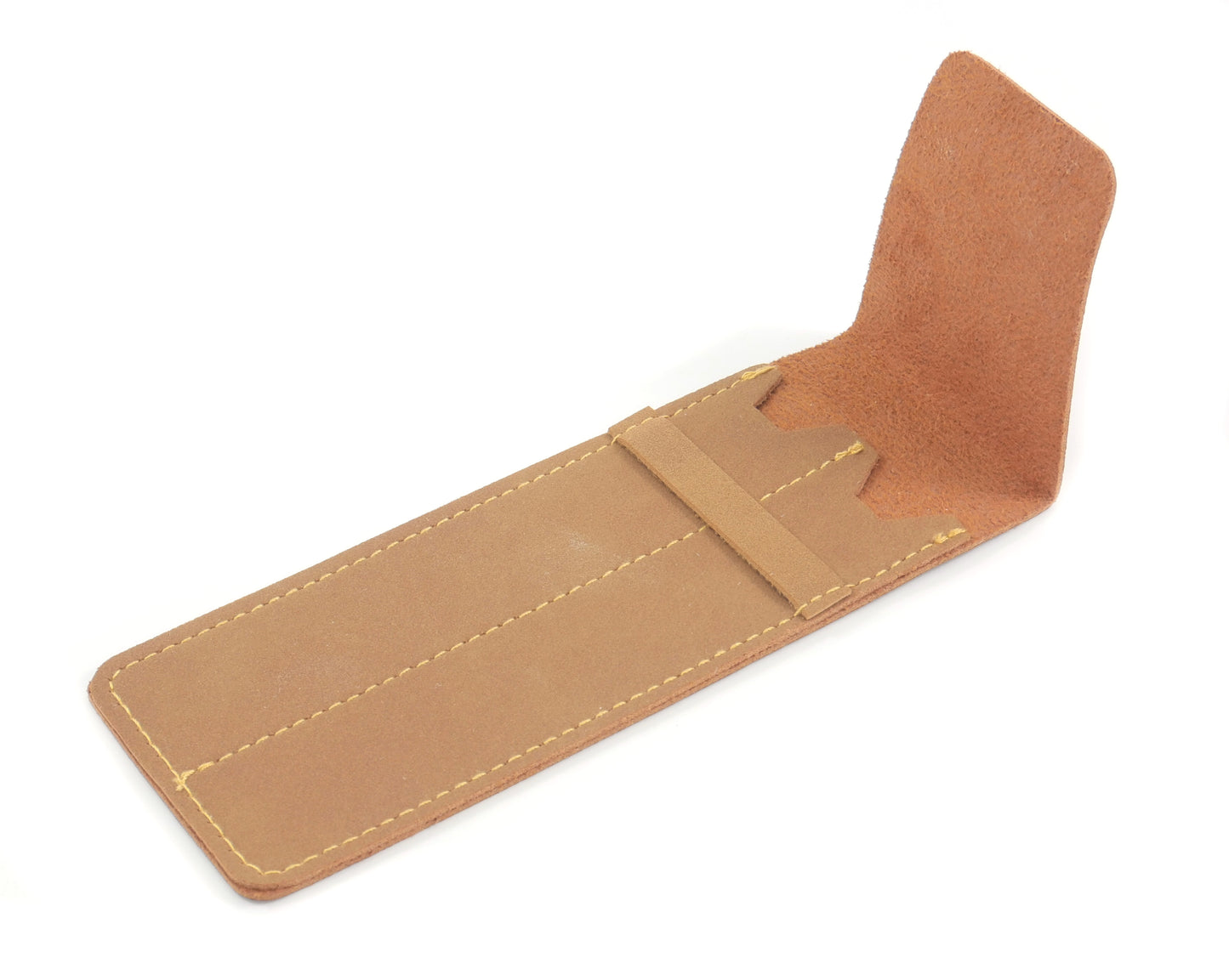 Double Leather Pen Sleeve