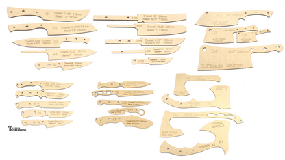 Knife Templates Kitchen hunting hidden tang x series hatchet and cleaver