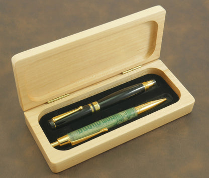 Embellished Maple Wood Pen Box