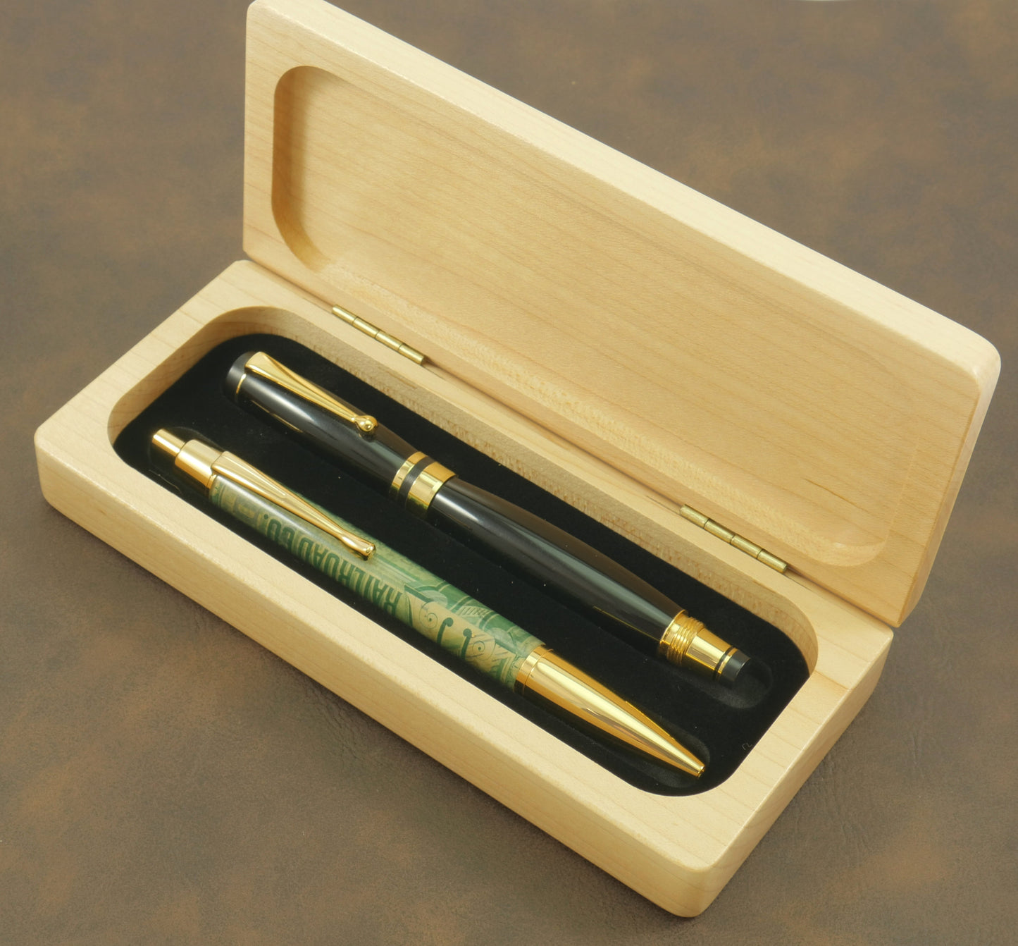 Embellished Maple Wood Pen Box