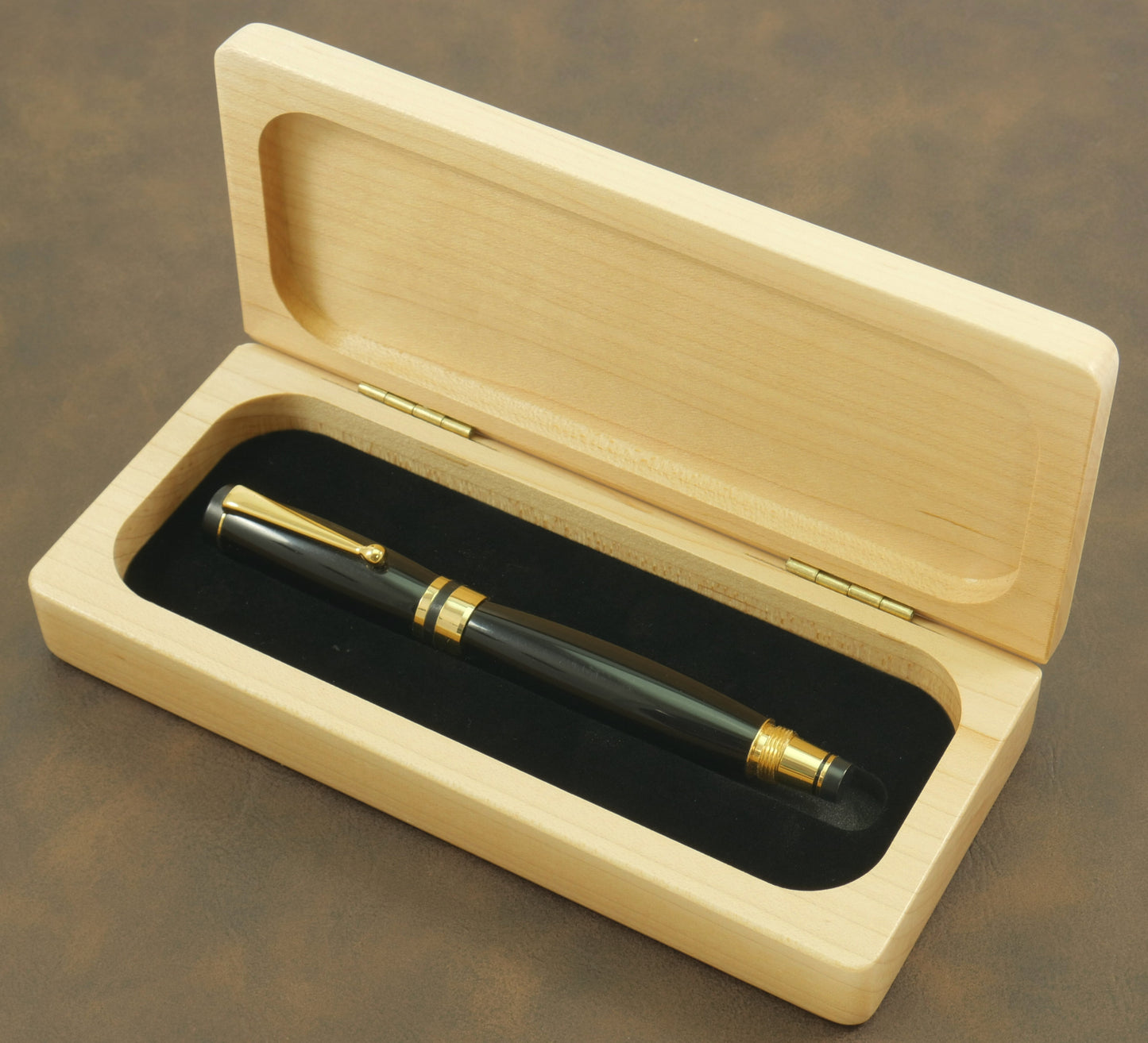 Embellished Maple Wood Pen Box