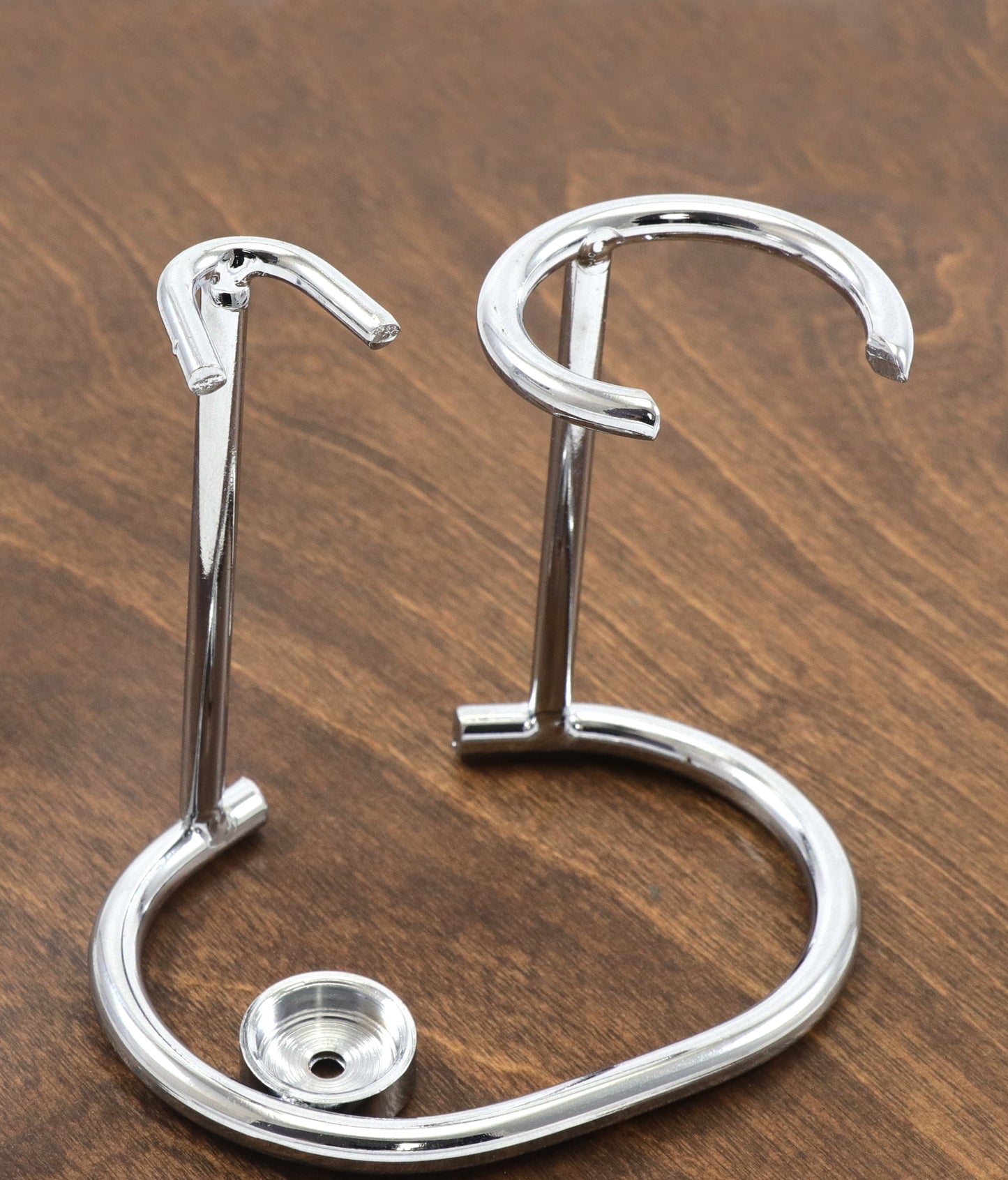 Chrome Razor & Brush Stand