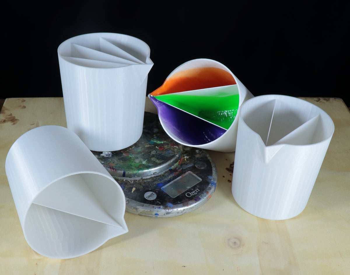 Multi Color Pour Resin Cup