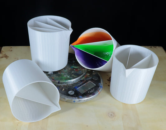 Multi Color Pour Resin Cup