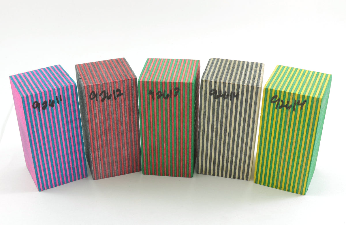 Laminated Wood Bottle Stopper Blanks - Spectra Ply