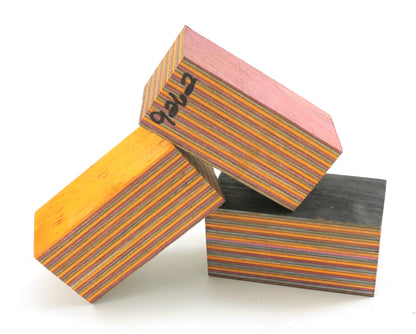 Laminated Wood Bottle Stopper Blanks - Spectra Ply