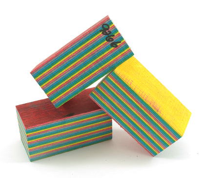 Laminated Wood Bottle Stopper Blanks - Spectra Ply