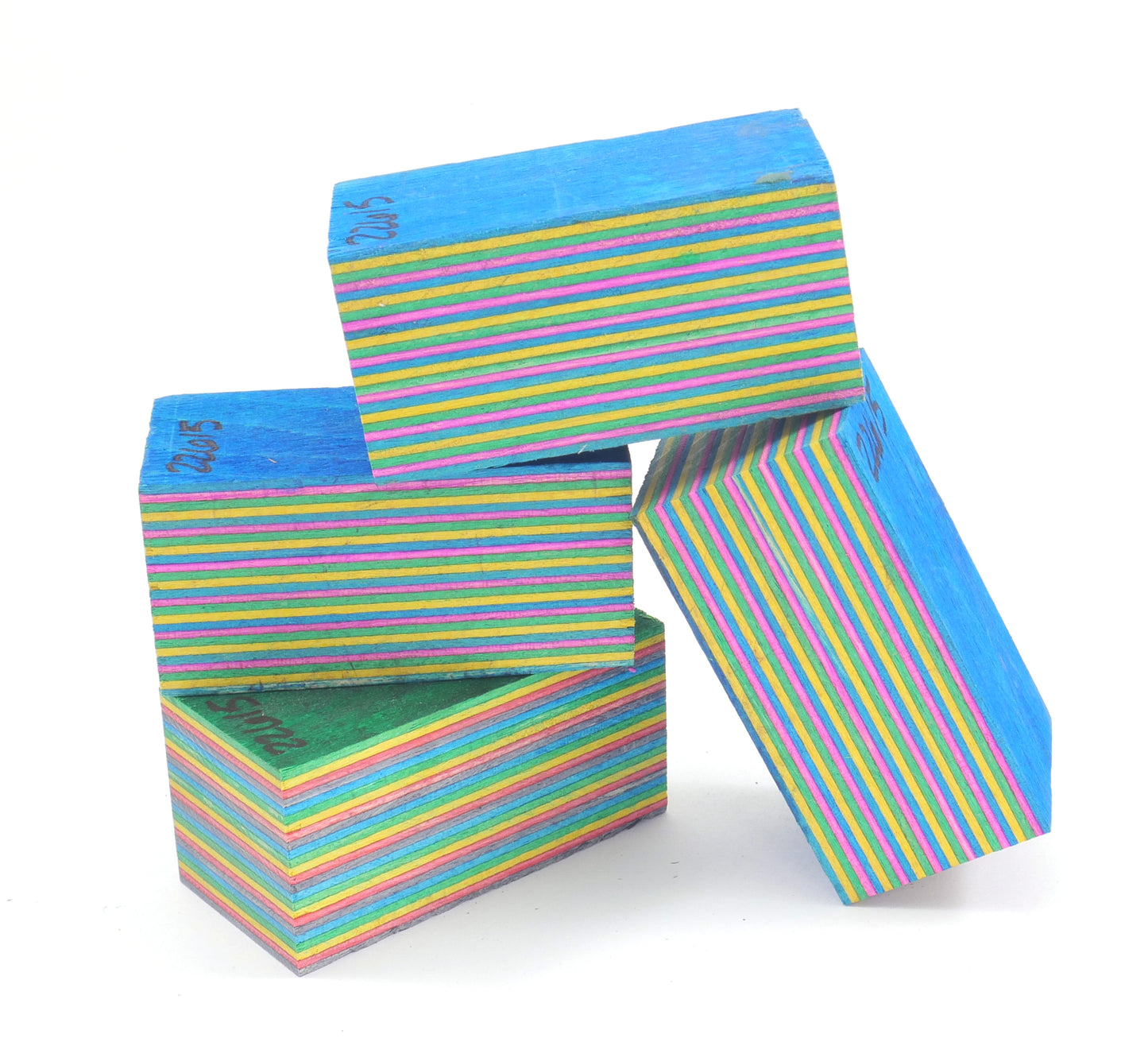 Laminated Wood Bottle Stopper Blanks - Spectra Ply