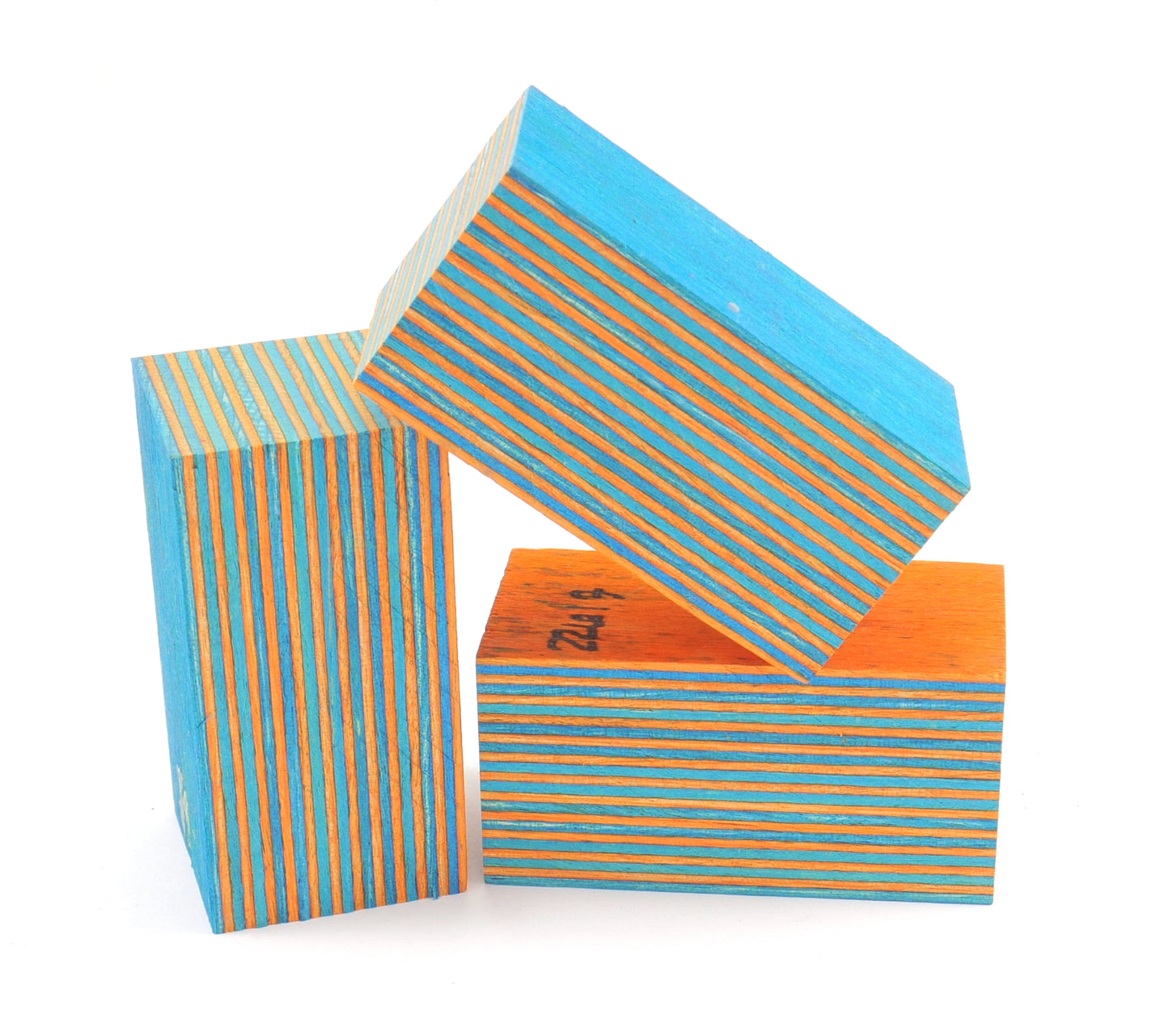 Laminated Wood Bottle Stopper Blanks - Spectra Ply