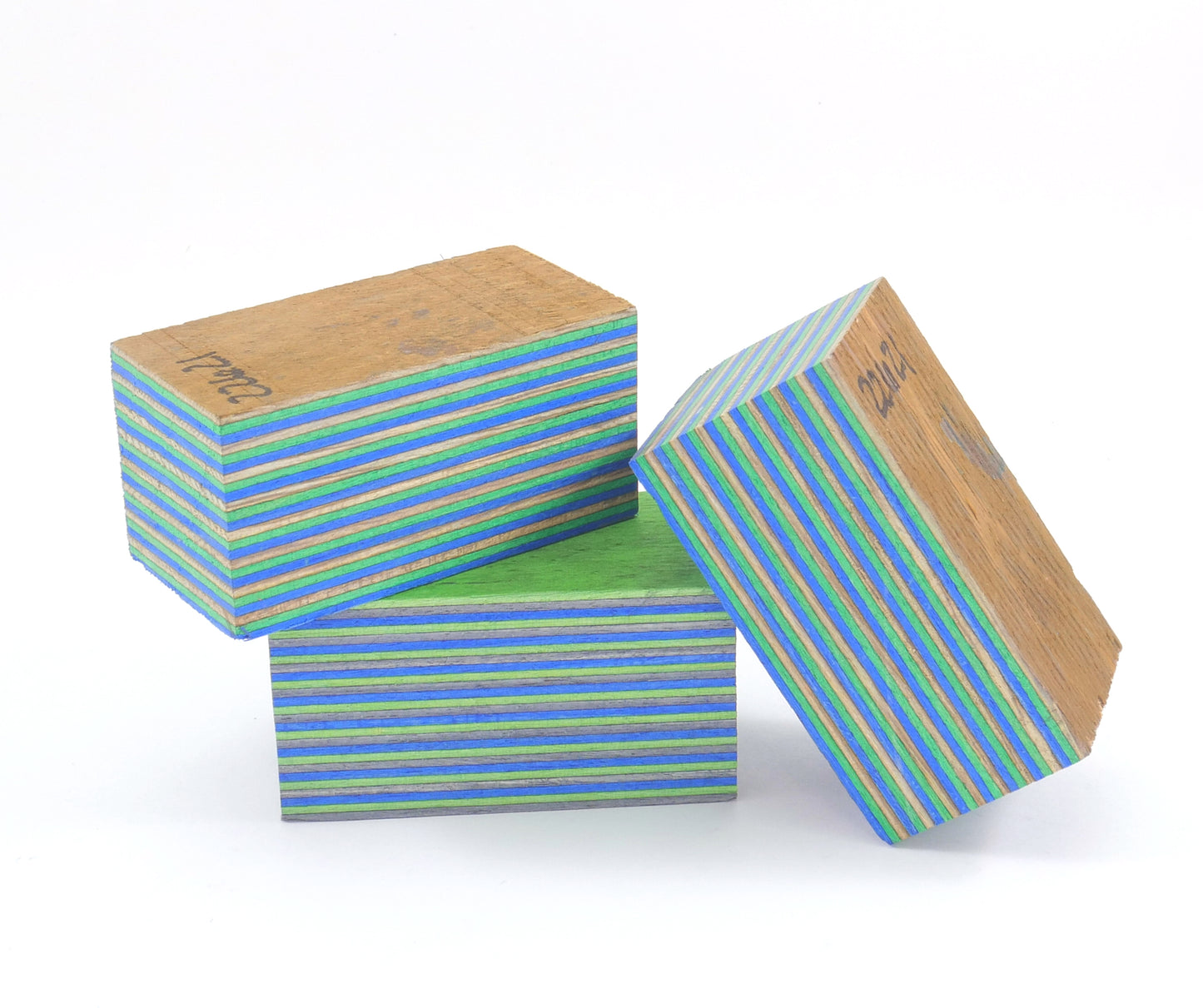 Laminated Wood Bottle Stopper Blanks - Spectra Ply