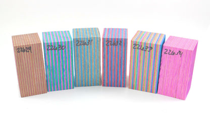 Laminated Wood Bottle Stopper Blanks - Spectra Ply