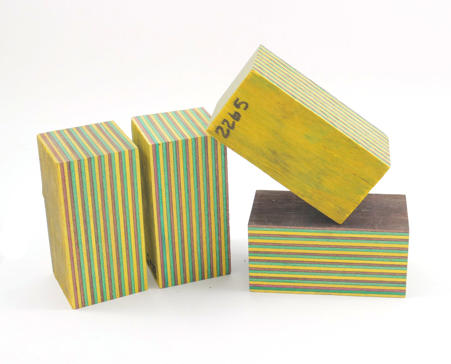 Laminated Wood Bottle Stopper Blanks - Spectra Ply