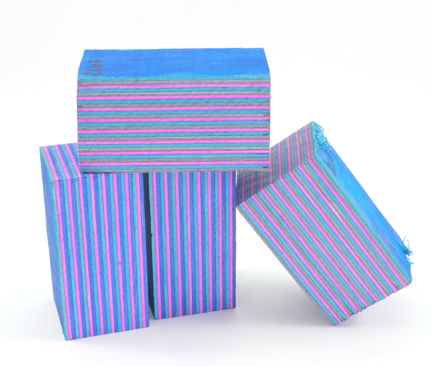 Laminated Wood Bottle Stopper Blanks - Spectra Ply