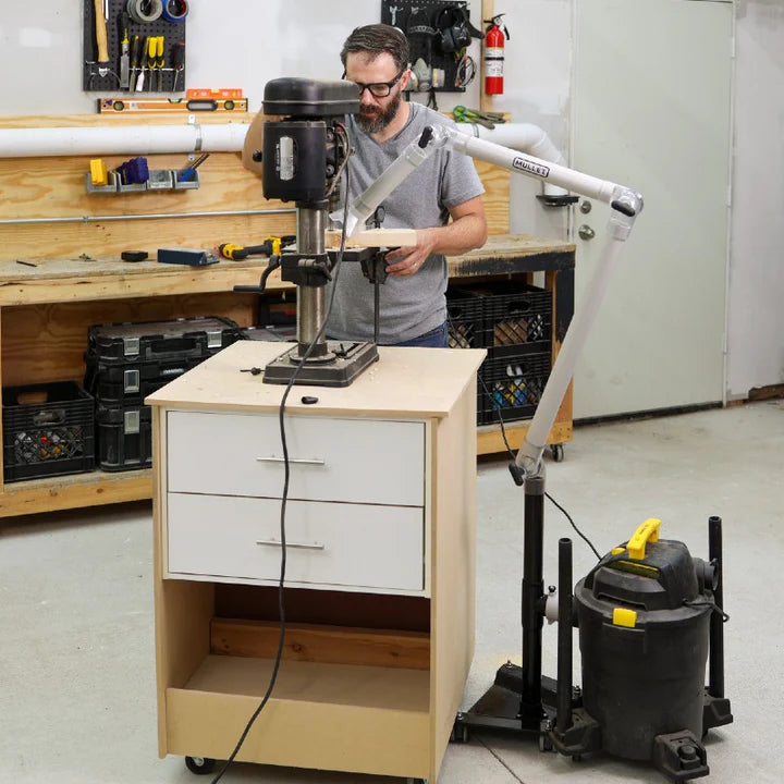 2 Inch Third Hand Dust Collection Boom Arm - Mullet Tools