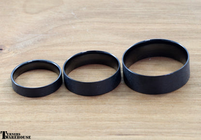 Ceramic Comfort Ring Core Black 4mm 6mm 8mm