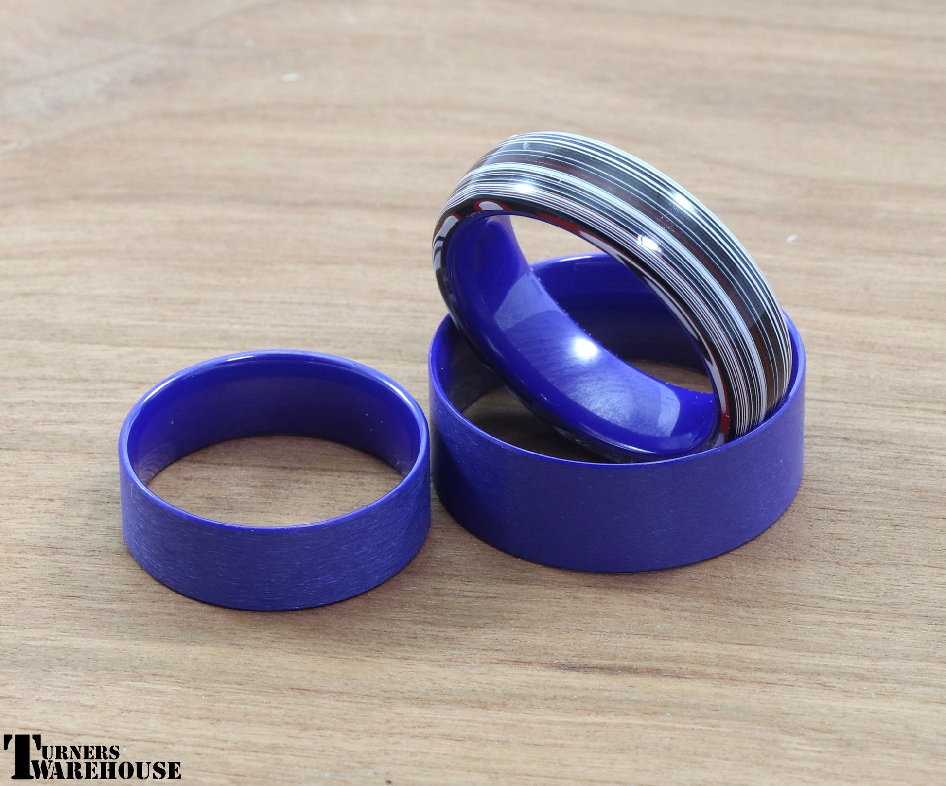 Ceramic Comfort Ring Core Blue 4mm 6mm 8mm