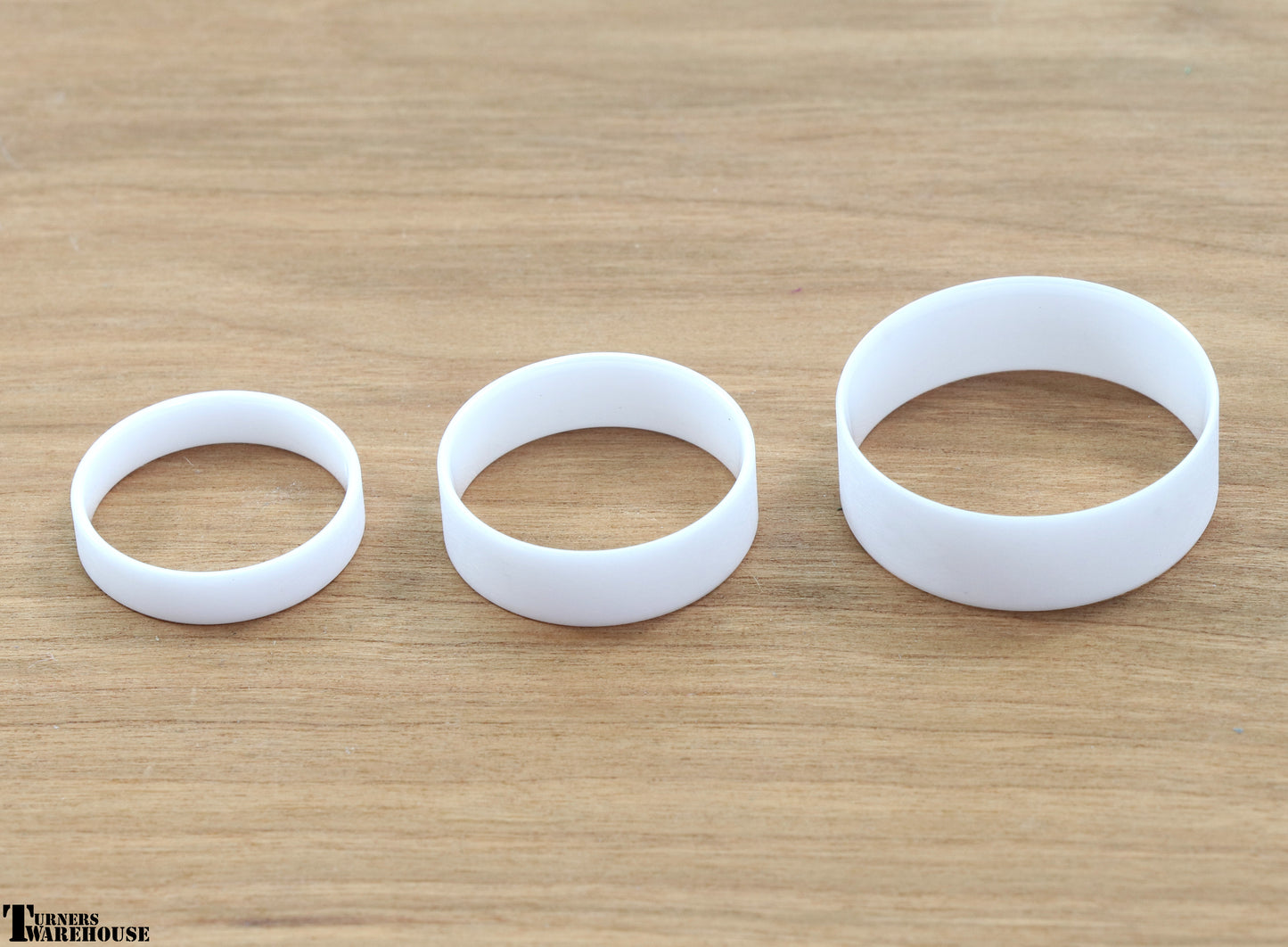 Ceramic Comfort Ring Core White 4mm 6mm 8mm