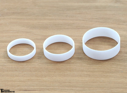 Ceramic Comfort Ring Core White 4mm 6mm 8mm