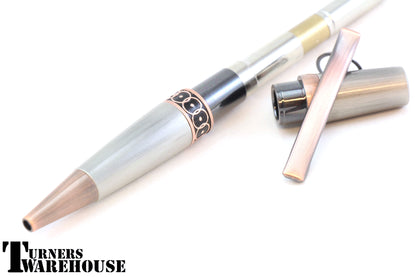 Elegant Monarch Pen Kit Gun Polish with Antique Copper