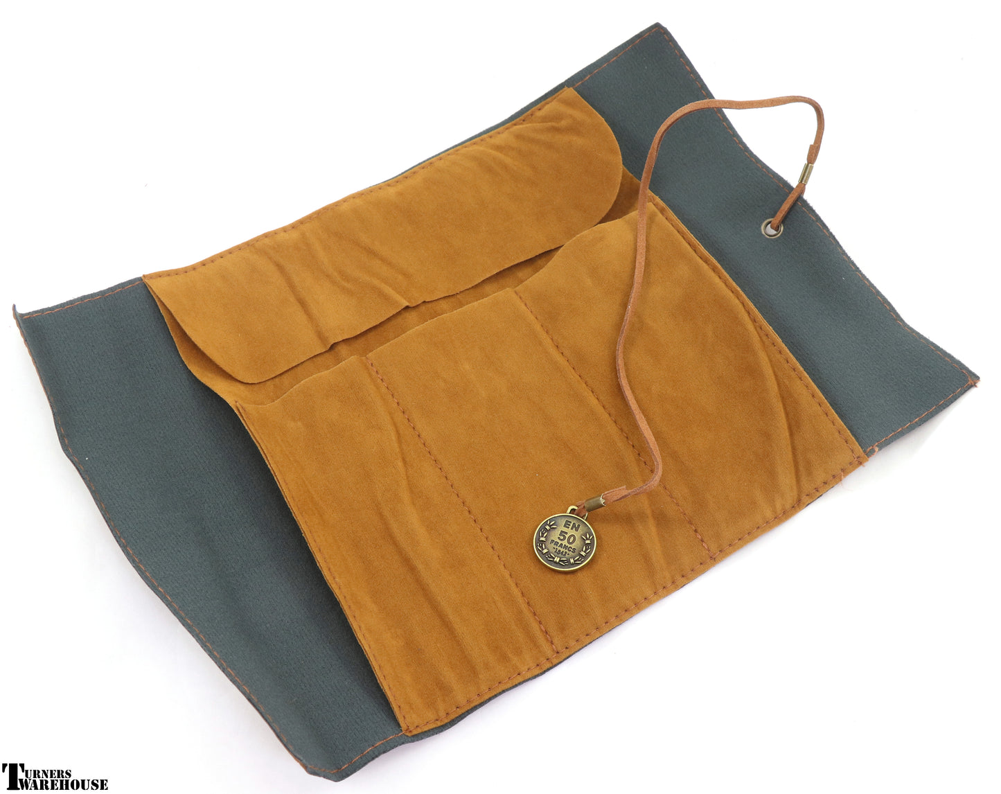 Pirate Themed 3 Pen Leatherette Rolled Case