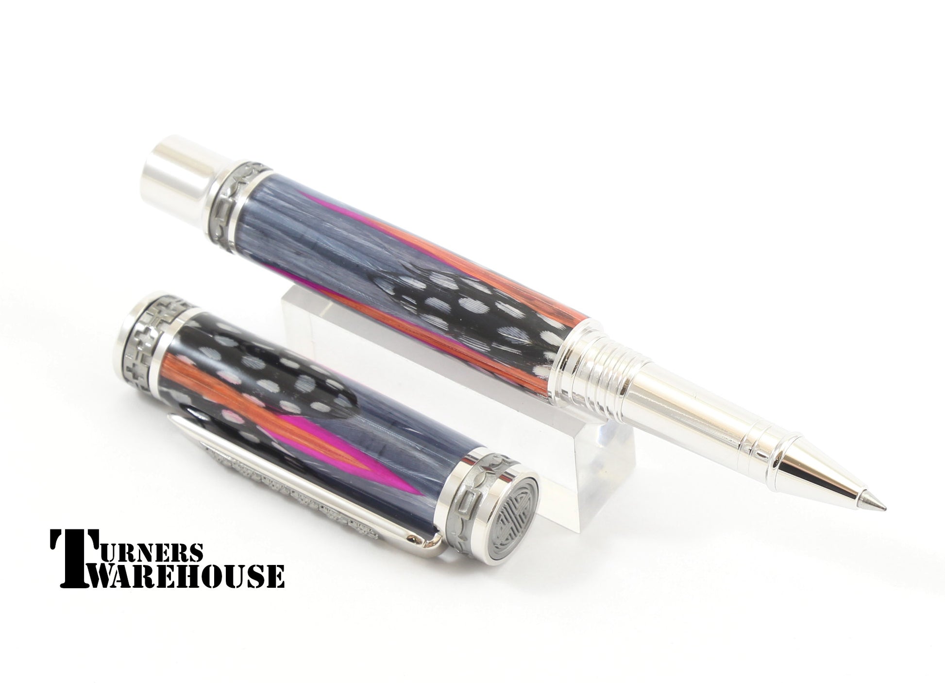 Jr Emperor Pen Kit in Rhodium with Black Titanium