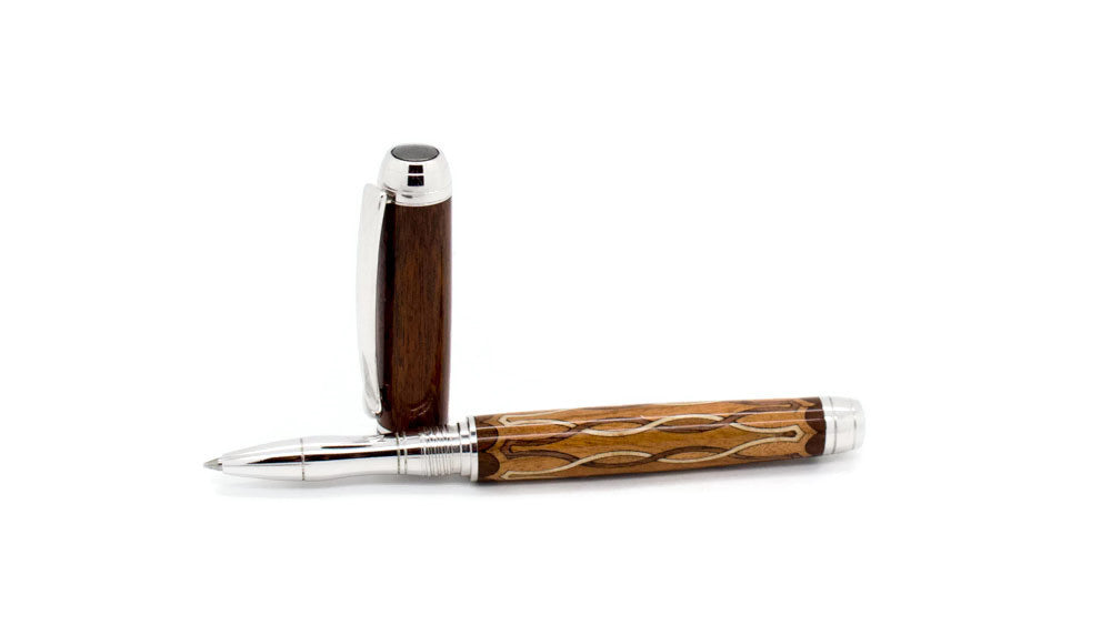 Mistral Rollerball Beaufort Ink Rhodium with Black Titanium 