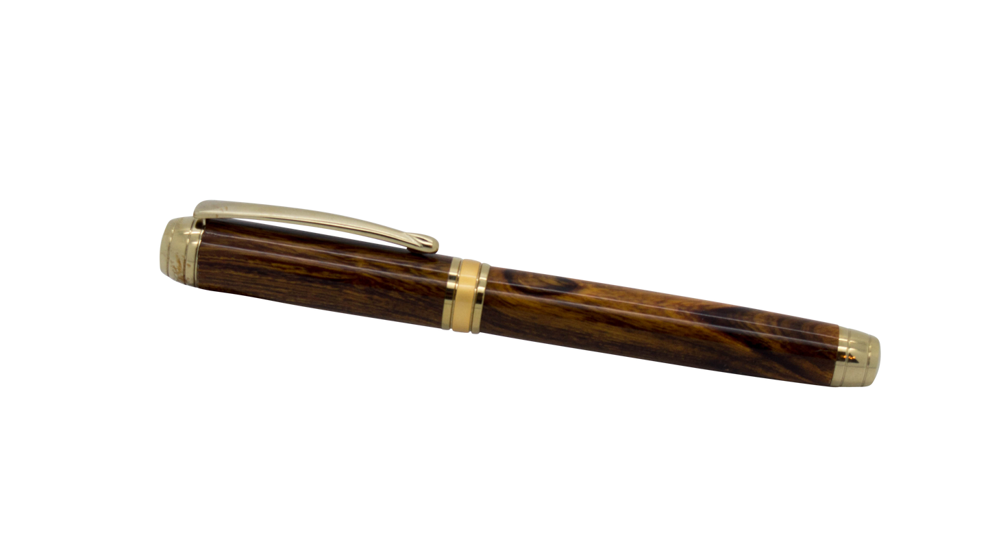 Mistral Rollerball Fountain Beaufort Ink Titanium Gold Brushed Gold 