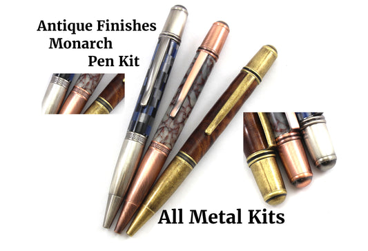 Monarch Pen Kit Antique Metals