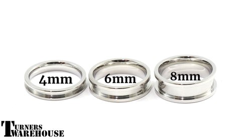 Stainless Steel Inlay Channel Ring Core