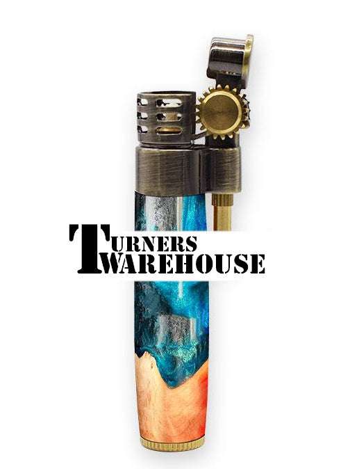 Steampunk Lighter with molten metals body